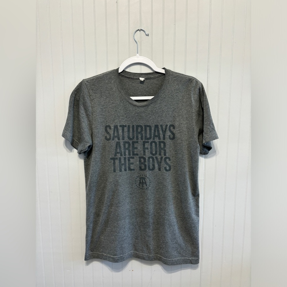 Barstool Sports Saturdays Are For The Boys Gray Graphic T Shirt M